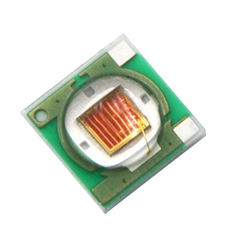 
1-3W Watt Red 660nm LED Chip SMD 3535 Package Dome Lens Emitting Angle 120 Round Ball Head Light Emitter Diode Components Parts 