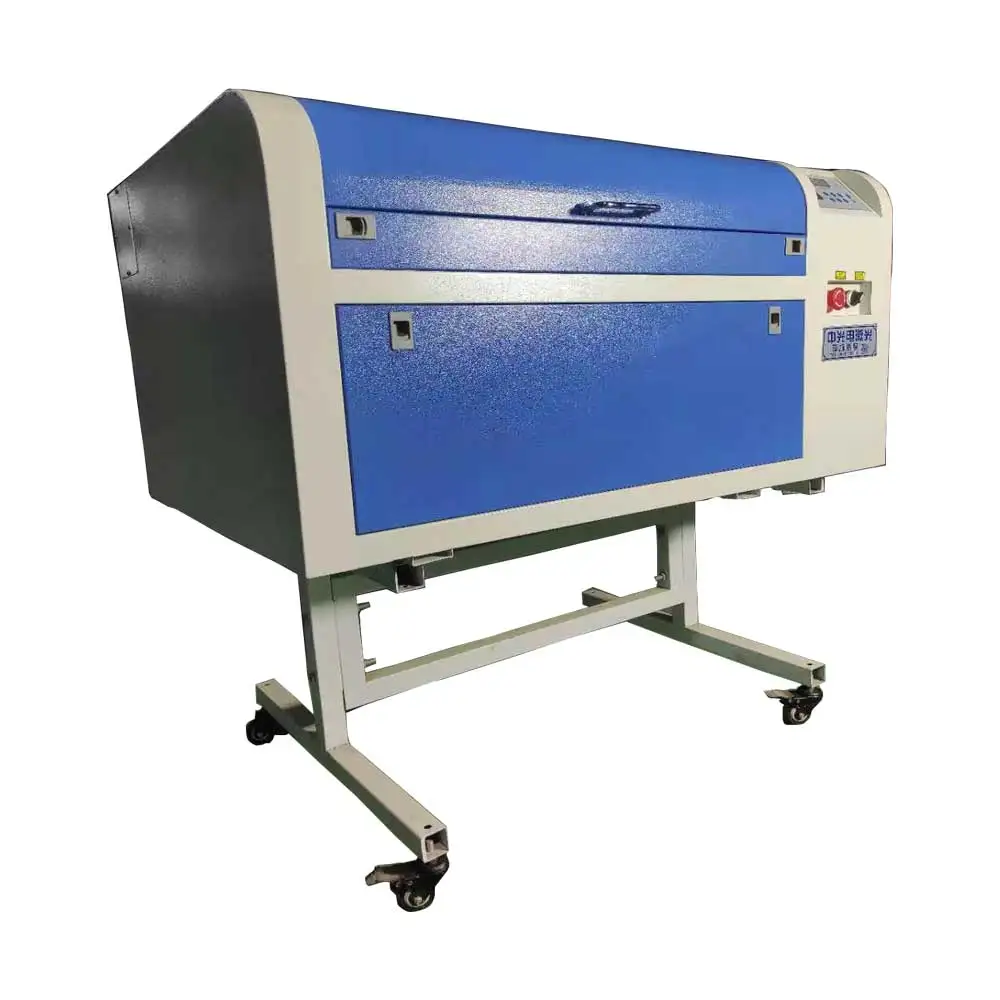 
New Design 80w carbon dioxide CO2 label laser head engraving cutting machine 4060 