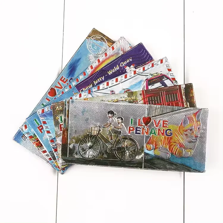 customized Malaysia Penang Creative tourist souvenir 3D  foil refrigerator magnet