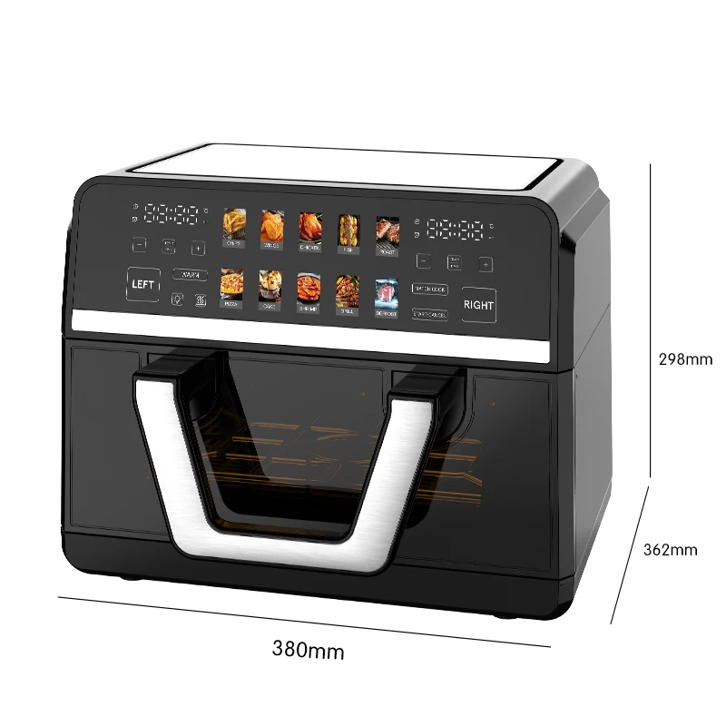 10L Deep Hot Selling Chips Frier Nonstick With Timing Visible Window Smart Digital Electric Air Fryer