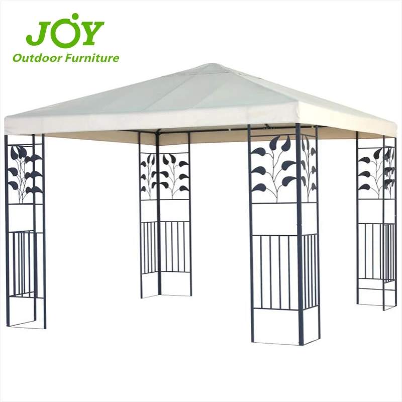Good supplier Leaf Gazebo Wrought Iron Metal Top Outdoor Gazebo With Bar