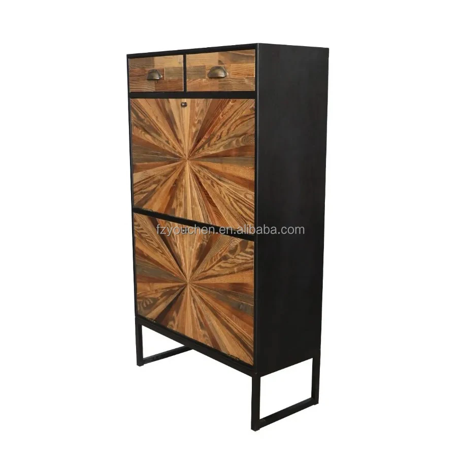 Living Room Full Assembled Grey Vintage Tall Storage Chest Of Drawers Design