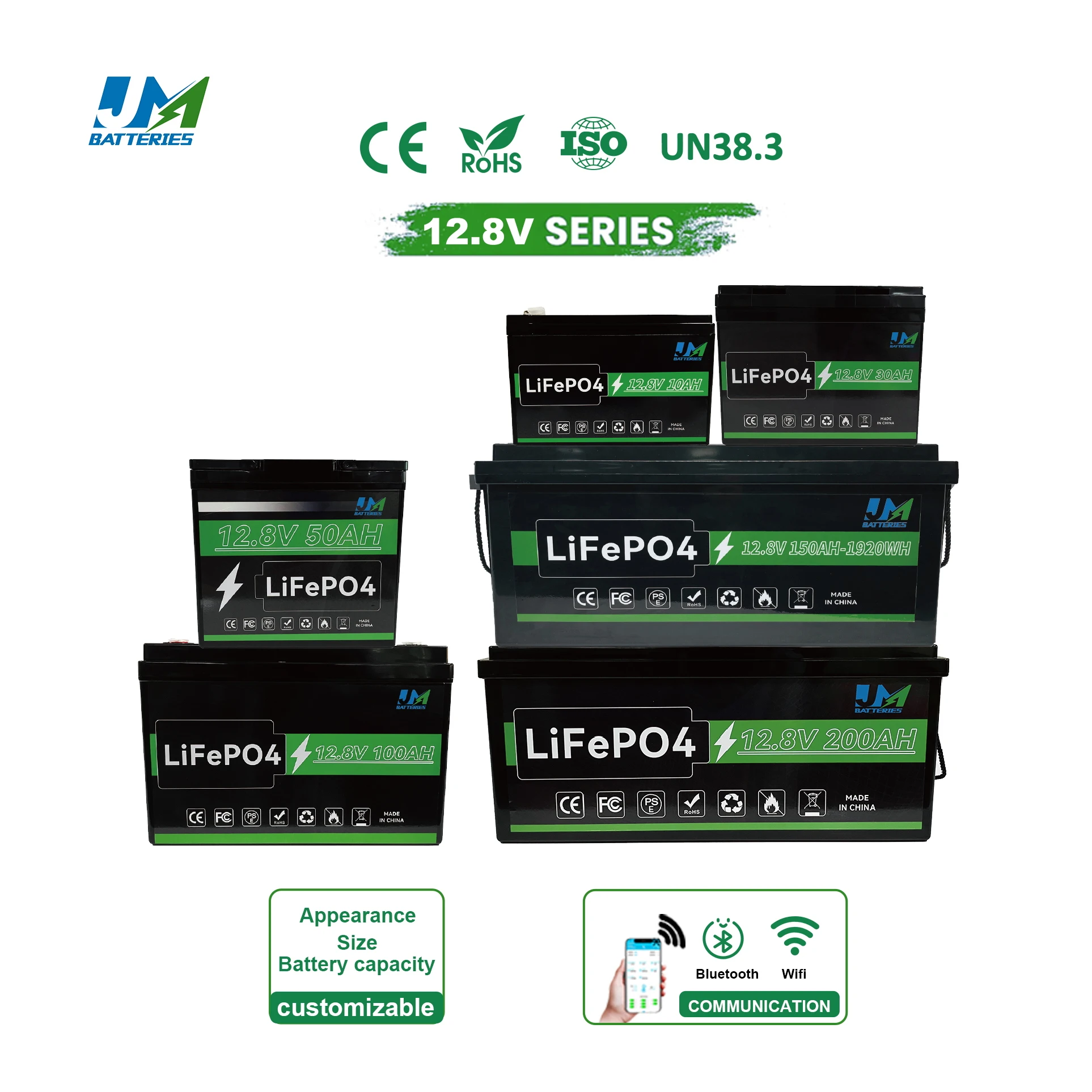 Лидер продаж литий-ионный аккумулятор OEM/ODM 12 В 10ah-300 А · ч LiFePO4 6000