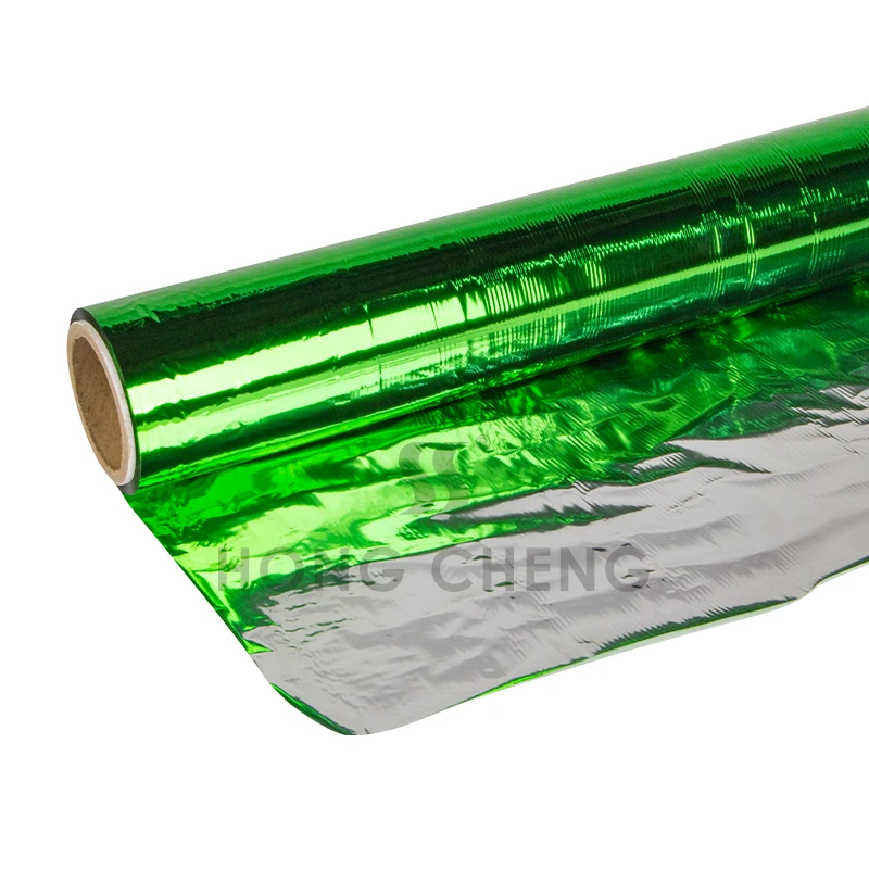 Green Metalized PET film with PE extruding for construction insulating and thermal packaging