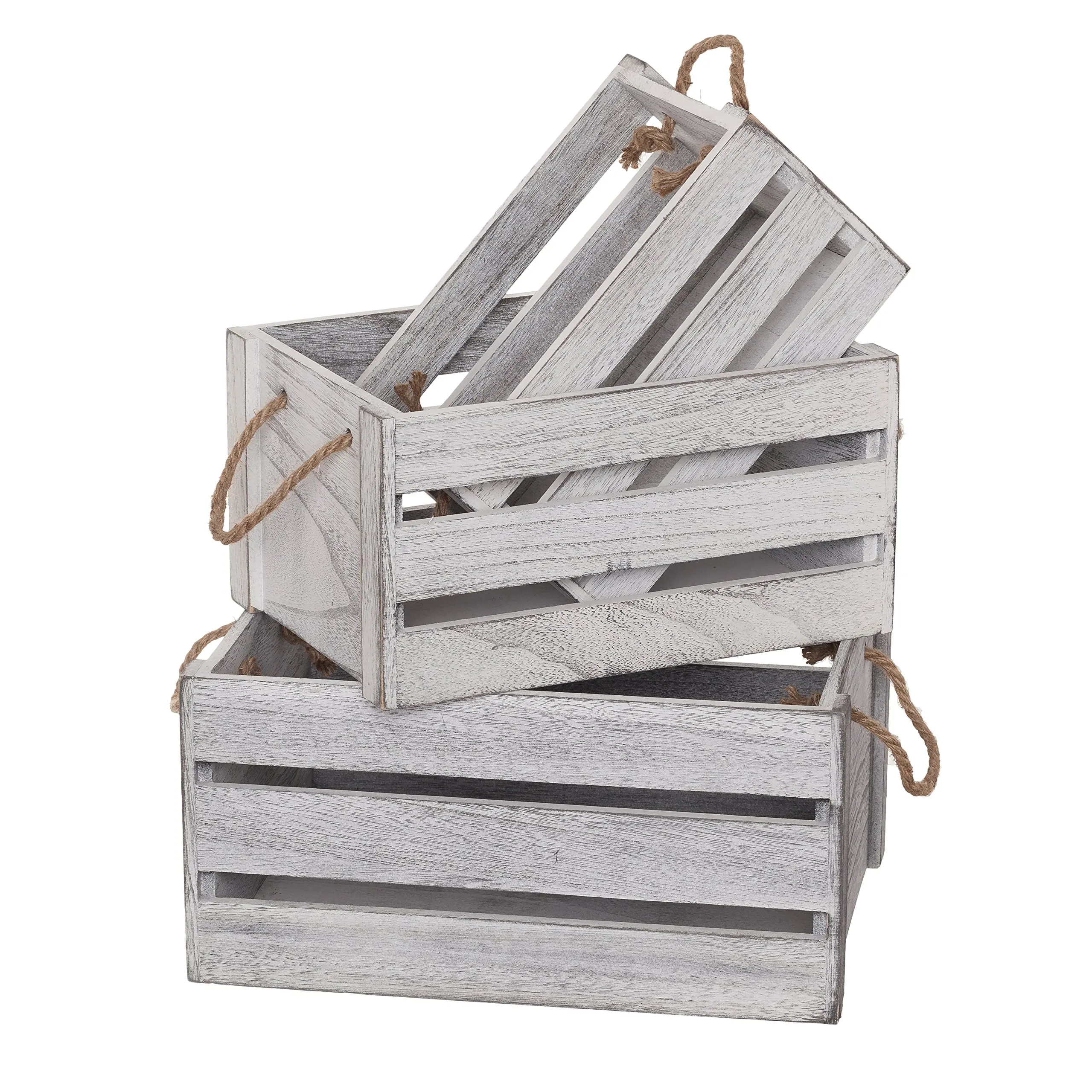 
Wholesale Decorative Storage Wooden Crates Small Farmhouse Wood Box for fruit 