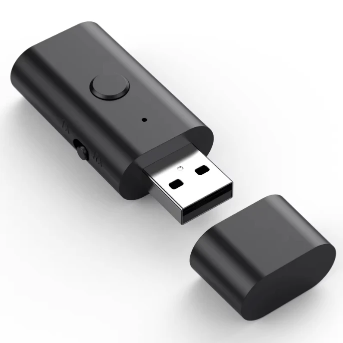 Mini size 4 in 1 USB BT 5.3 wireless receiver & transmitter adapter support Aux phone call wireless adapter