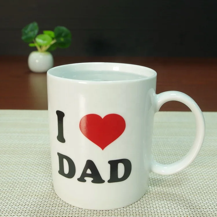 
Cheap color changing ceramic cup customized mothers day fathers day magic mug 