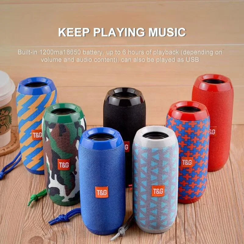 Portable TG117 Speakers Sports Waterproof Fabric Outdoor Wireless Hifi TG 117 BT Wireless Speaker