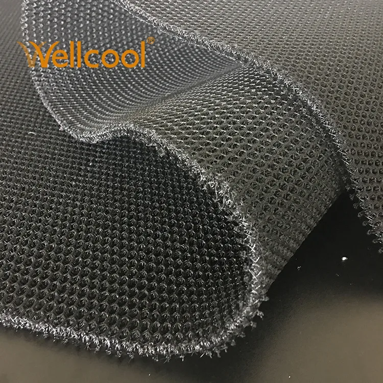 Breathable honeycomb 100% polyester 3d air spacer mesh fabric for vest