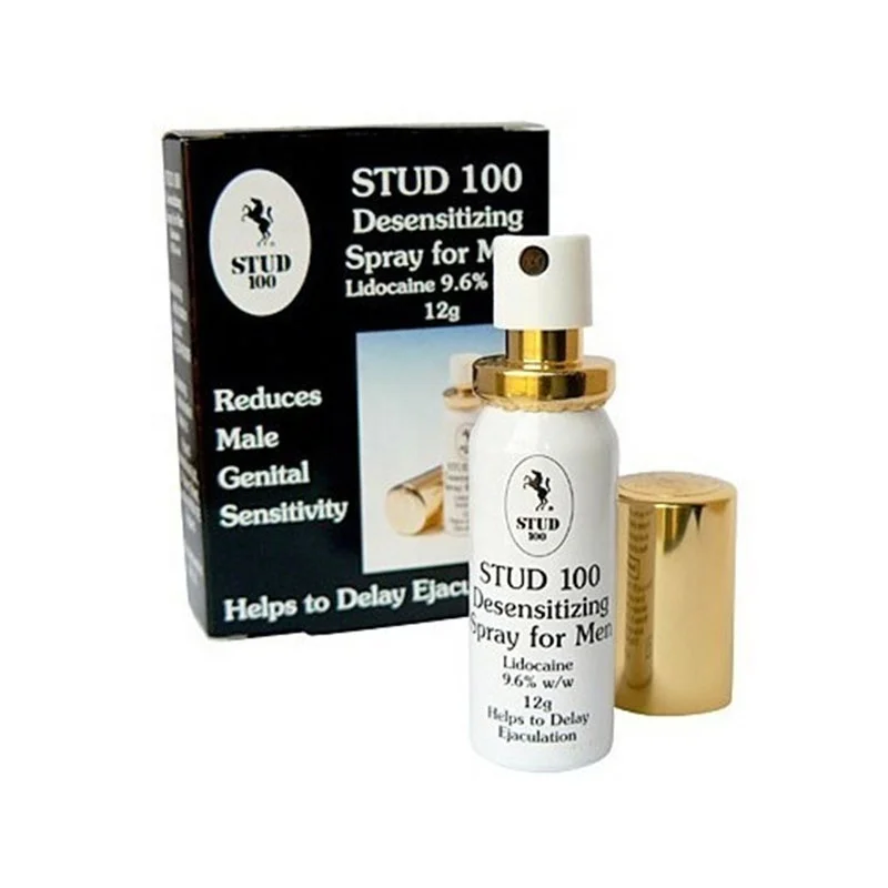 Hot selling gold stud 100 penis delay spray male sex Delay ejaculation
