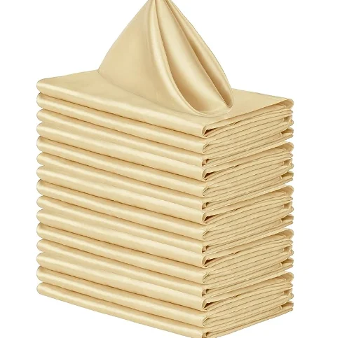 Квадратный атласный мягкий носовой платок Романтическая Свадебная Банкетная скатерть украшение на ужин салфетки на заказ