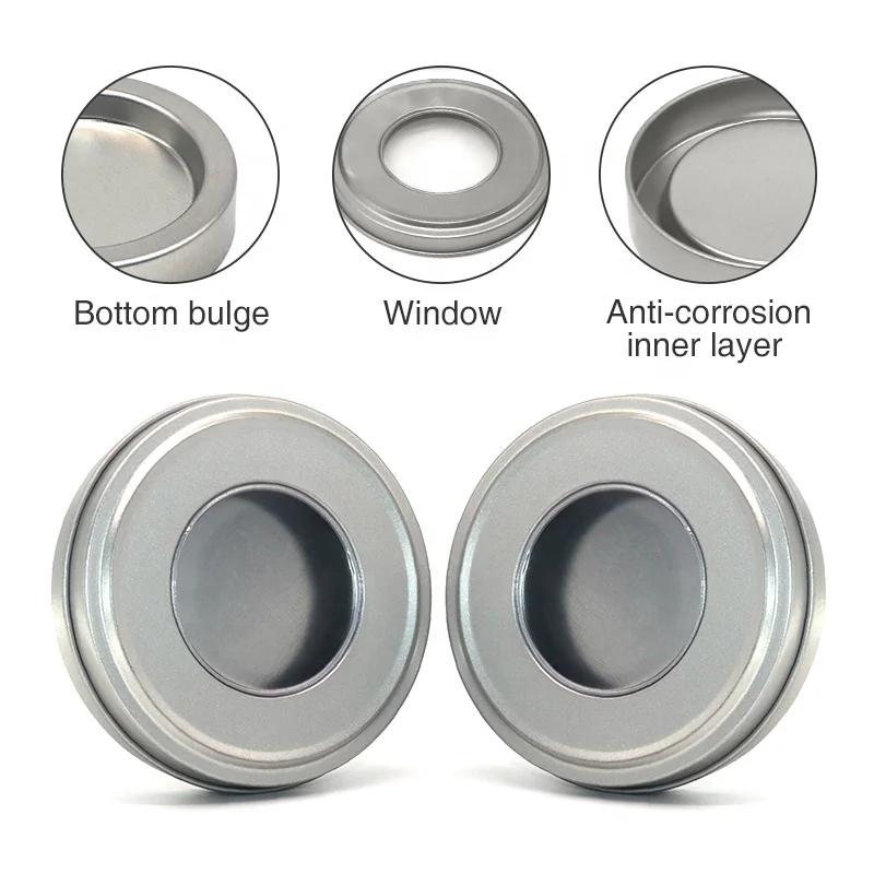 Custom Empty Saffron Aluminum Metal Tin Can Box Package Round Safran 1g 2g 3g 5g 10g Saffron Threads Tin Packaging