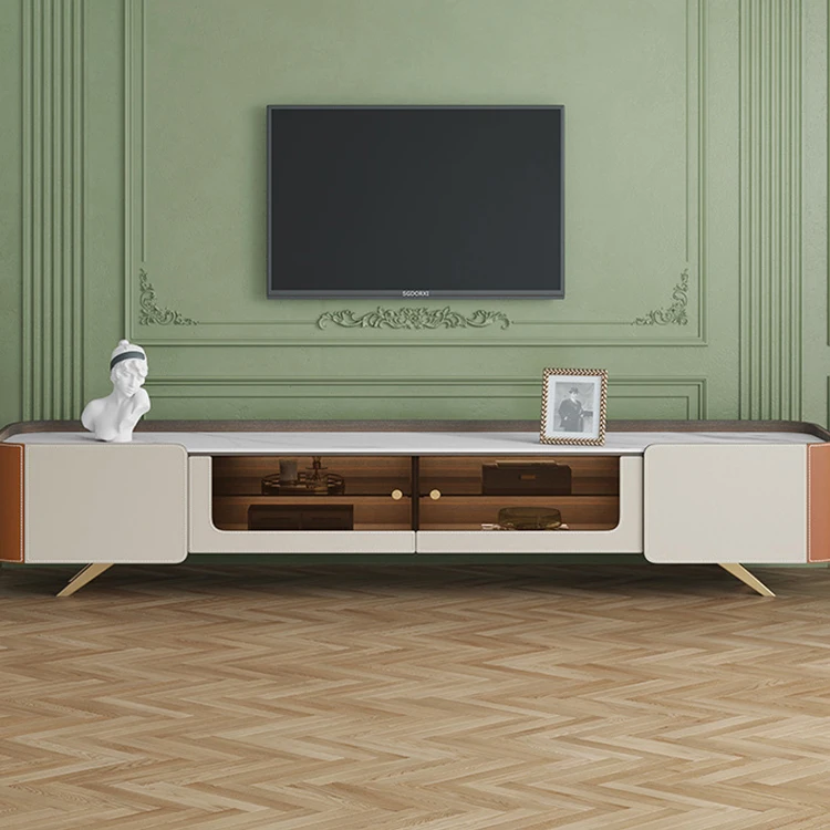Luxury Combination modern living room center cabinet furniture tv stand and coffee table