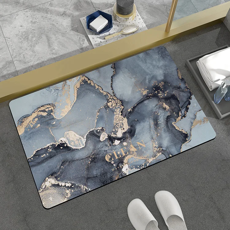 Creative Design Mat Wholesale Bathroom Door Rugs Products Soft washable Diatomite Carpet