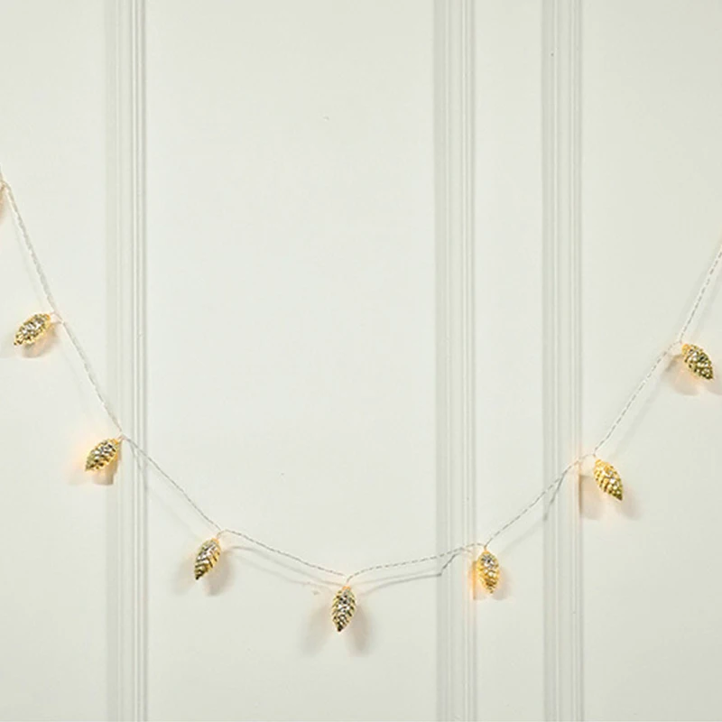 1.5M 10 Led Pine Cone Fairy Lights Christmas Decoration 2023 Festoon Tree Decor Christmas Lights New Year Garland