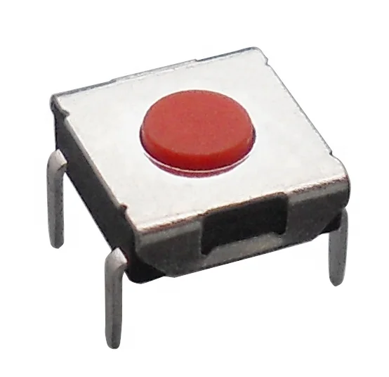 China BZCN 6.2x6.2 Long Life Normally open Momentary SMD Push earth terminal Tact Tactile Switch with 5 pin Micro switch