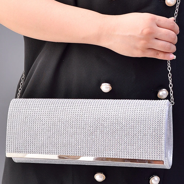 N564 Glitter gold party diamonds handbags luxury evening purses rhinestone party bag clutch