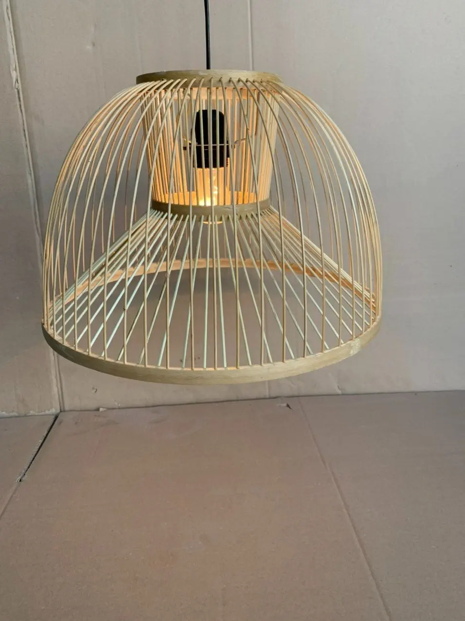 Home decoration lantern lamps-wicker bamboo lamp made in Vietnam Light Chandelier Lamp for Sale