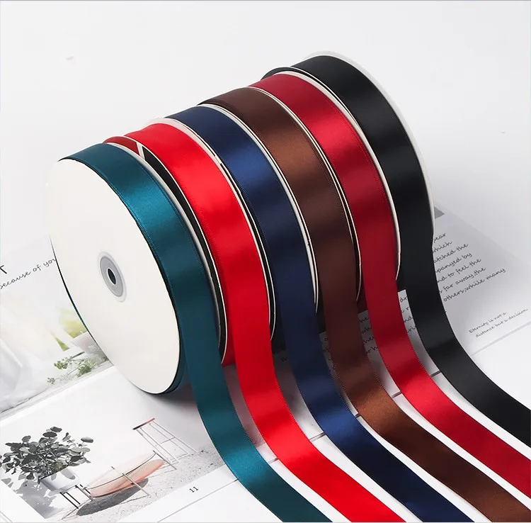 Solid Color Ribbon Flowers Wrapping Paper Material Gift Box Cake Decoration Tied Bouquet Bag Floral Arrangement