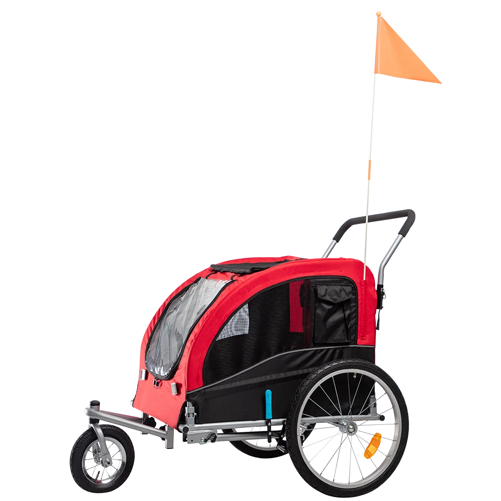 2-in-1bicycle trailer for dogs Large size bicycle trailer pet outdoor cart