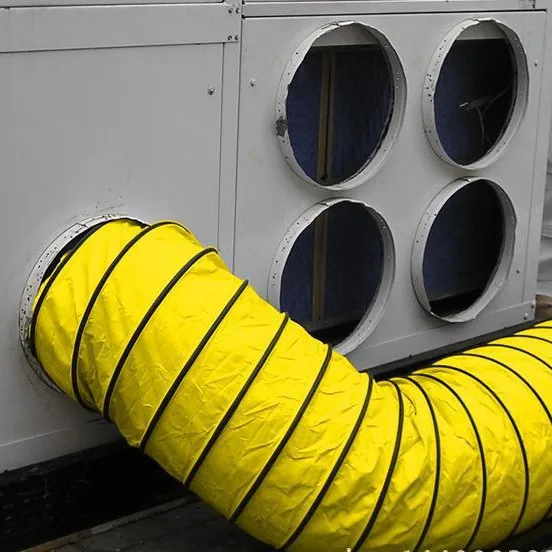 Mine ventilation duct brattice PVC laminated coated fabric