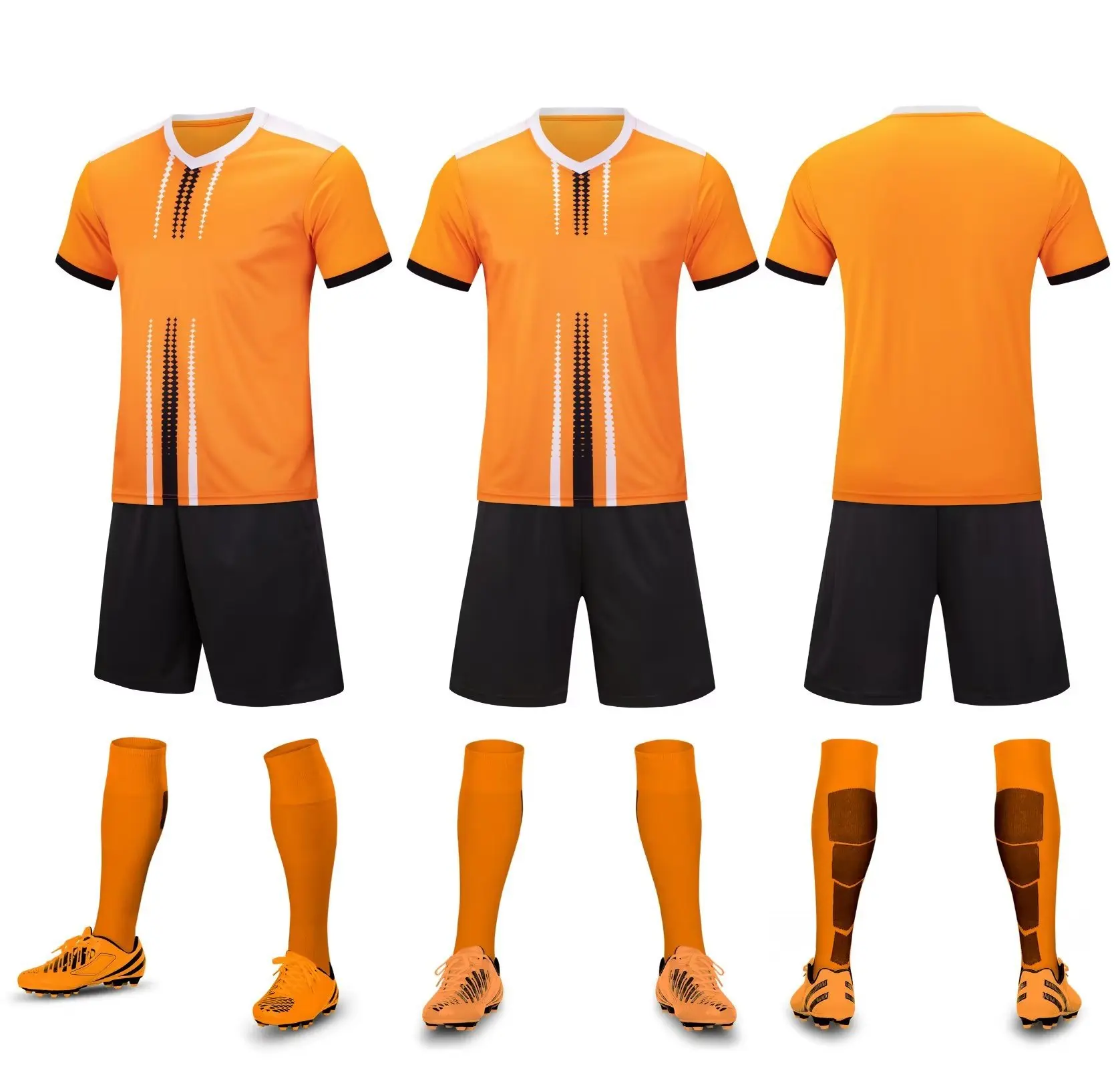 Custom Breathable Mens Sports Football Jersey Soccer Uniforms Sets Soccer Wear Jersey Set Football Kits Full Set