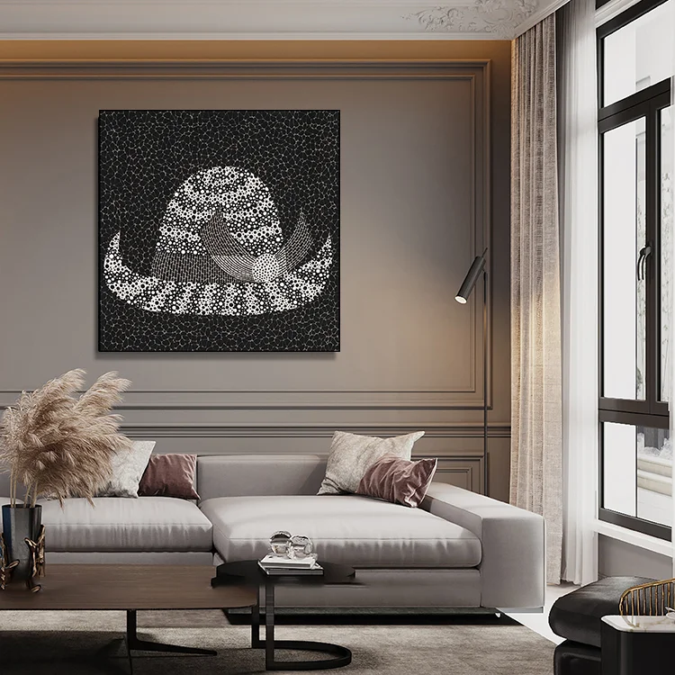 embroidery Modern light luxury style painting of decorative painting  canvas