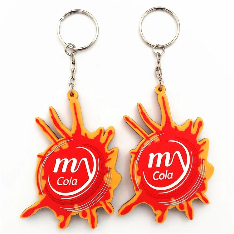 Guangzhou factory good price custom rubber key chains