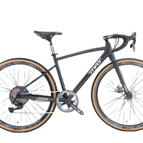 Wholesale the latest commut  Hybrid Bicycle 700C Gravel Road bike  aluminum alloy Carbon like frame for everyone.