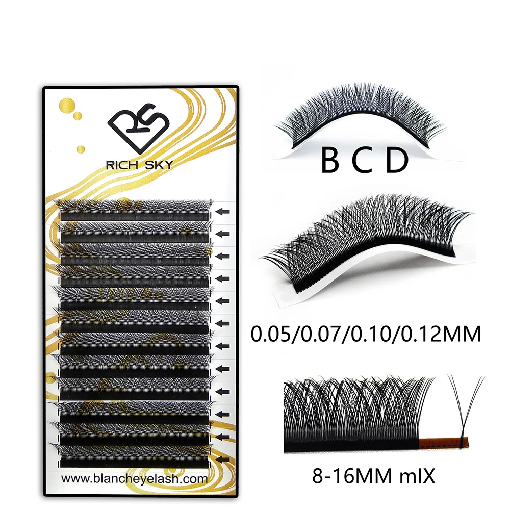 High Quality Customized Lashes Box Professional Bulk YY Eyelash Extensions