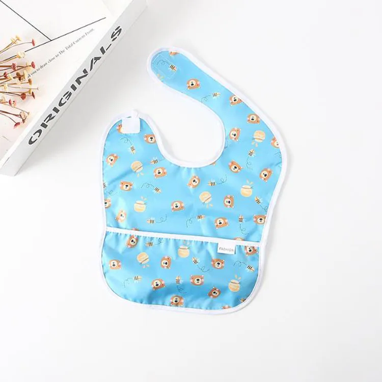 2021 Amazon hotsale cute designs best polyester baby bibs with high quality