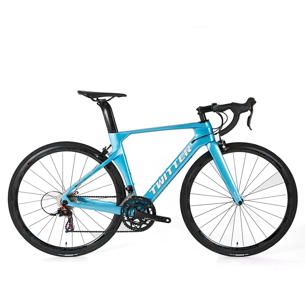 New arrival Twitter carbon fiber road bike 700c wheel size RS-22 groupset road bicycle with V brake