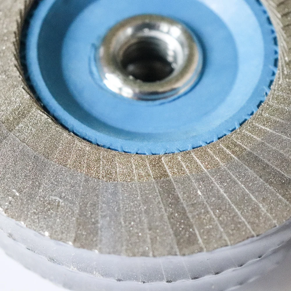 4.5 Inch Electroplated Diamond Polishing Pad Flap Sanding Grinding Wheel Discs