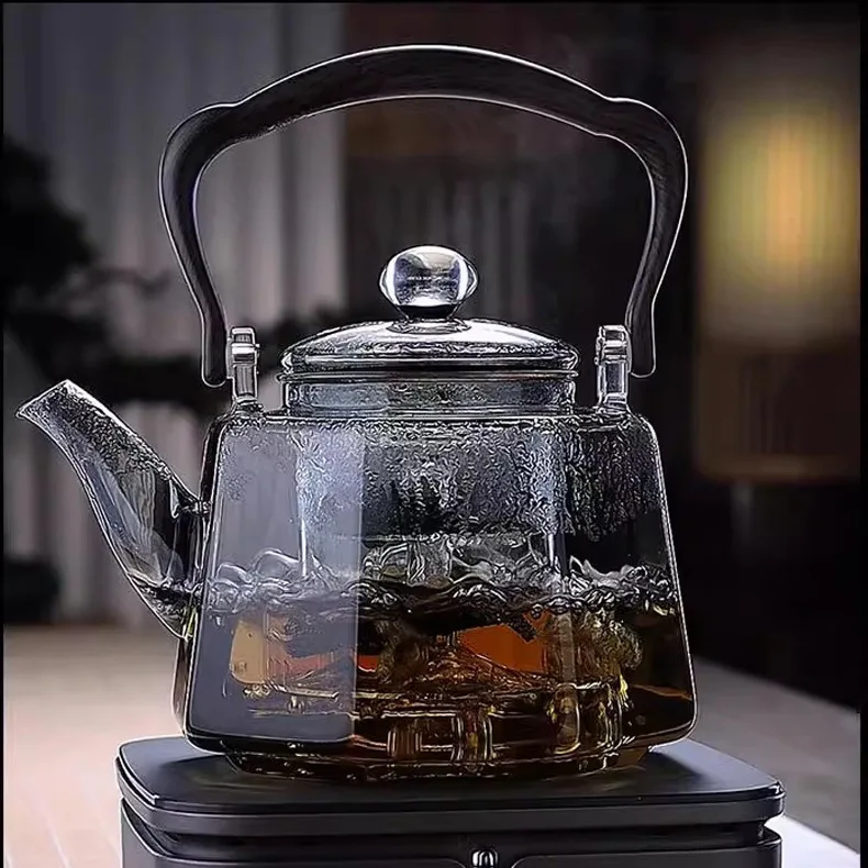 Glass tea kettle thickened heat-resistant tea-making single kettle electric ceramic stove special teapot