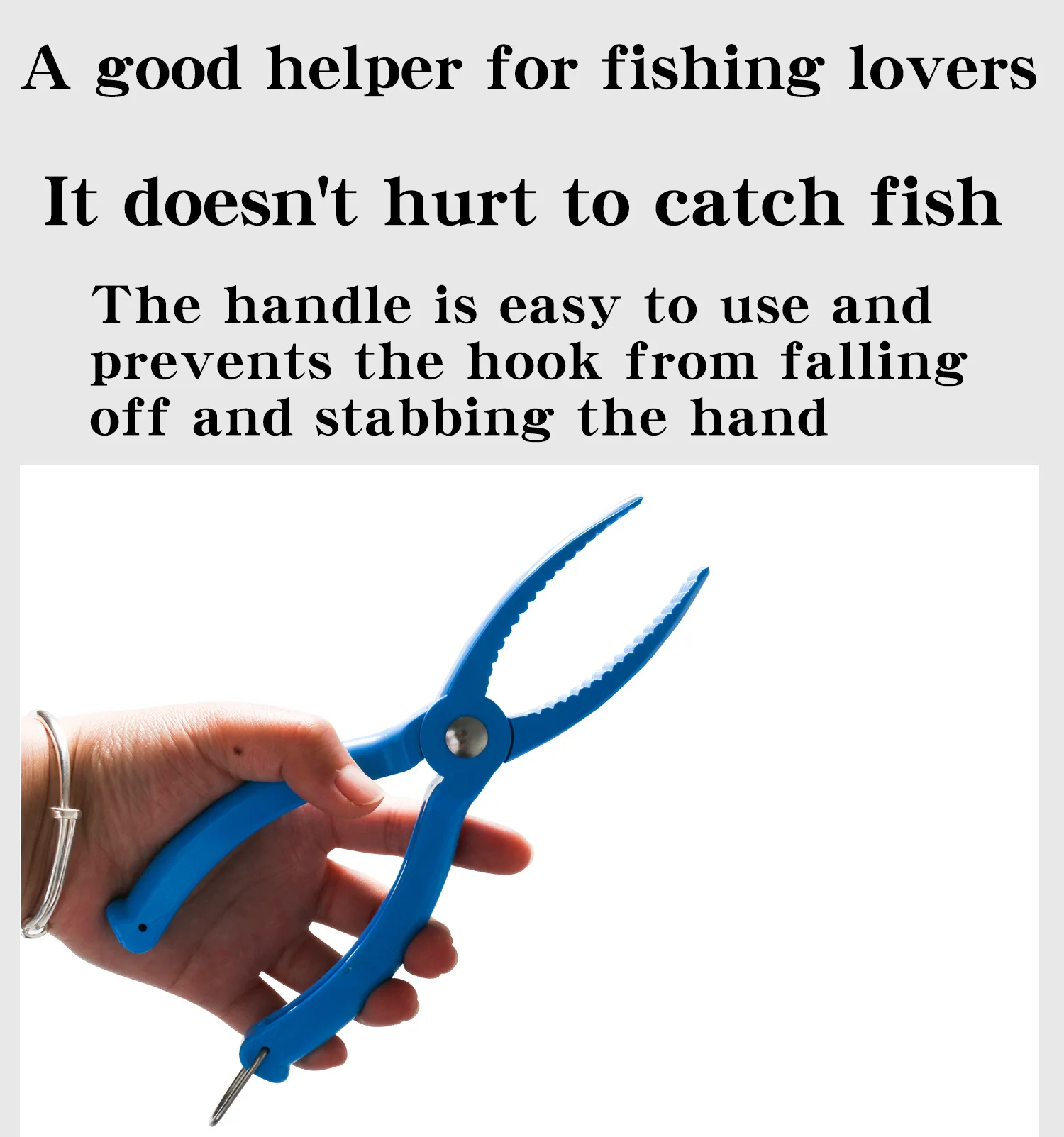 Plastic Floating Water Portable Fishing Gripper Fish Grip Lip Clamp Grabber Tool Fish Controller Fishing Plier