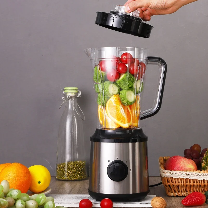 350W 1.8L Commerical Vegetable Best Stainless Steel Citrus Juicer Electric 6 Blades Smoothie Blender Juicer And Mixcer
