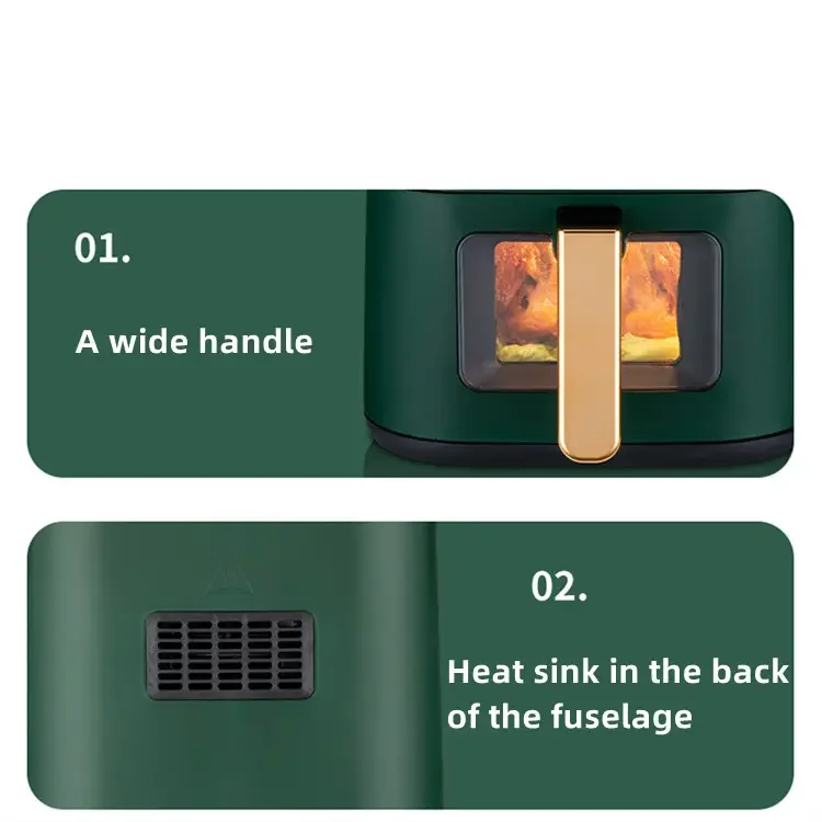 Seller Electric Digital Led Touch Screen Healthy Cooking Air Deep Fryer Oil Free Air Fryer Oven Electric Deep Fryer