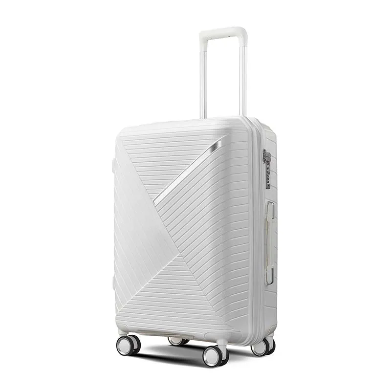 China high quality CE Rhos travel bag big suitcase lightweight hard shell checked allay trolley carry on spinner luggage