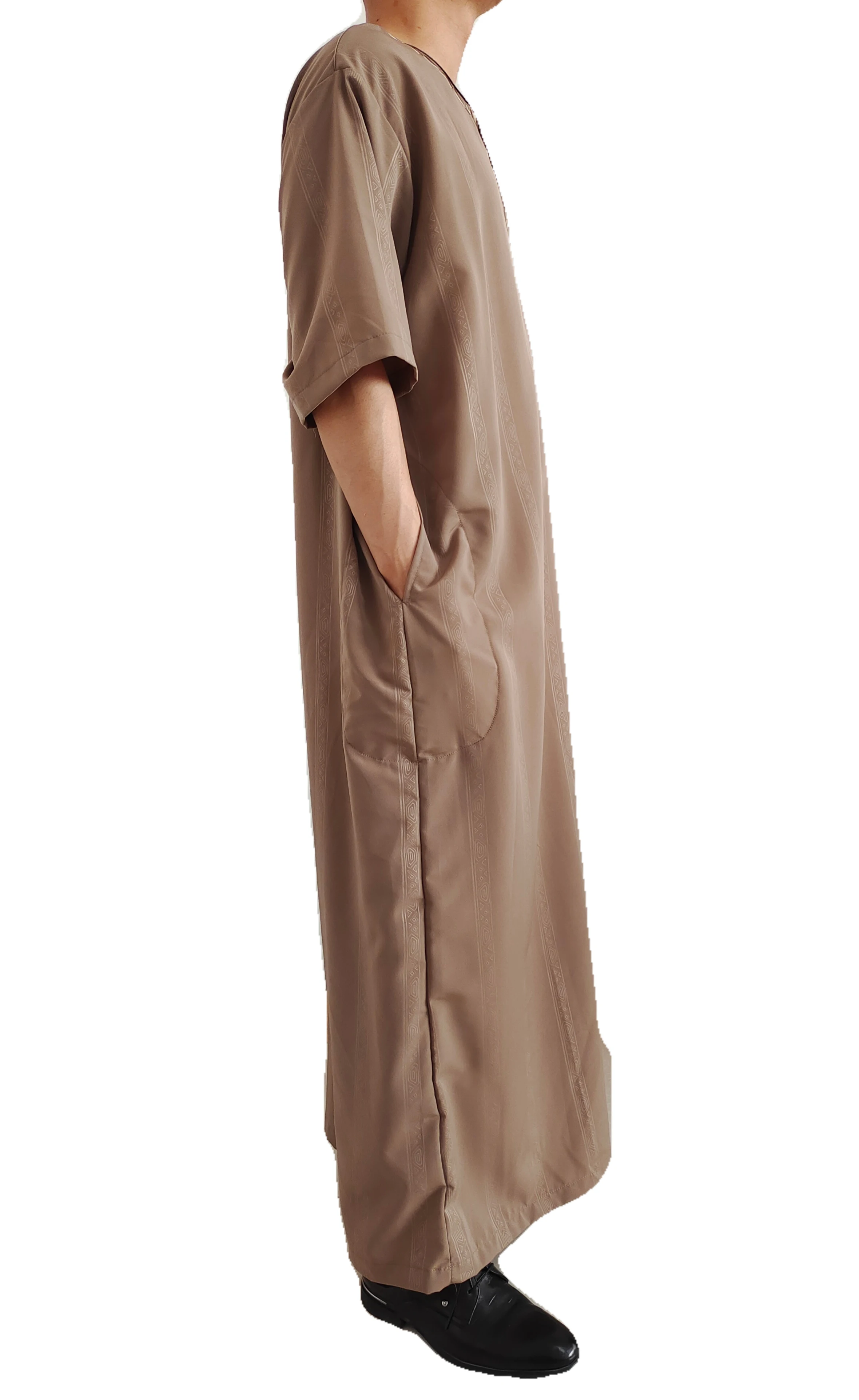 Wholesale New Design Muslim Loose And Breathable Arabian Short-sleeved Islamic Muslim Clothing Dresses