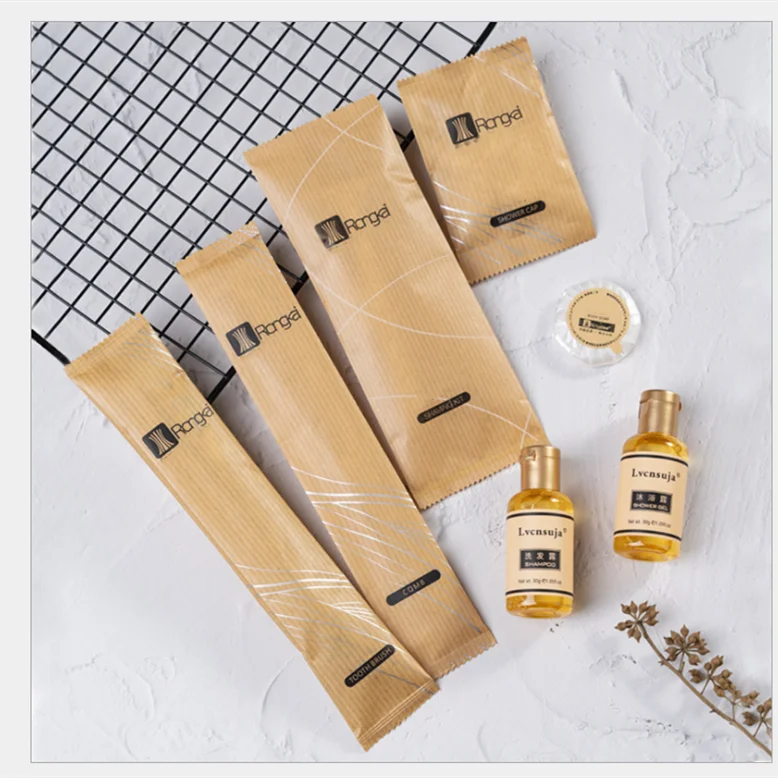 3 4 5 star hotel theme apartment villa travel toiletry kits cheap plastic bag factory bathroom washing toiletry kit