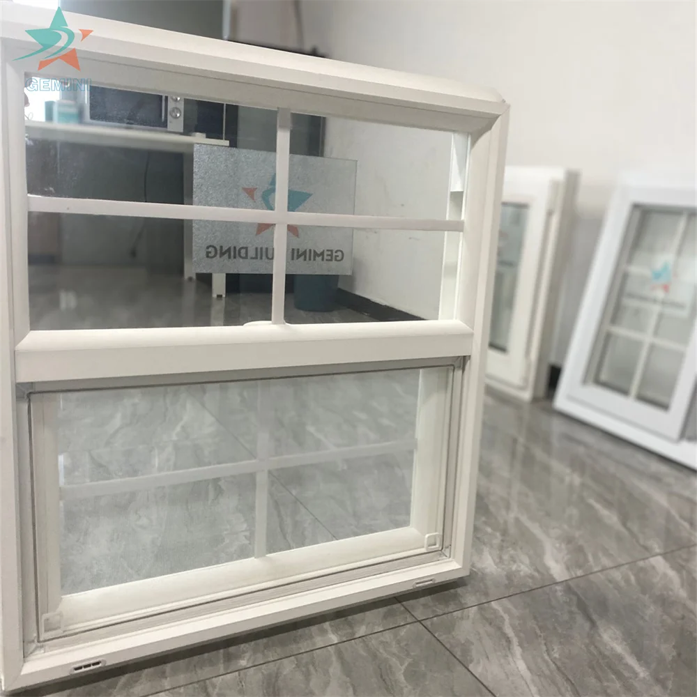 Upvc Windows Double Glaze plastic Window jalousie Window Frames