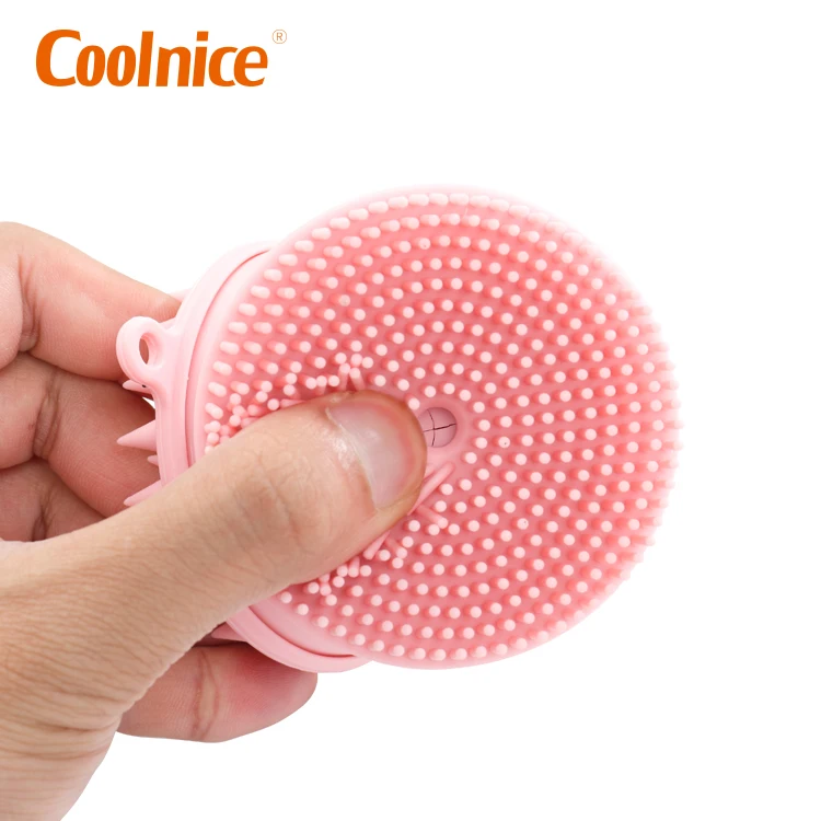  double sided facial cleansing brush silicone bath body with soap dispenser and
