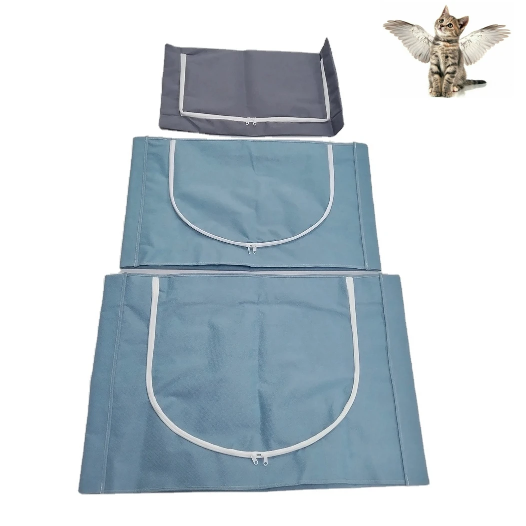 Non Woven Waterproof  Zipper Funeral Supplies Animal Carcass Bag Pet Body Bag for Dead Body