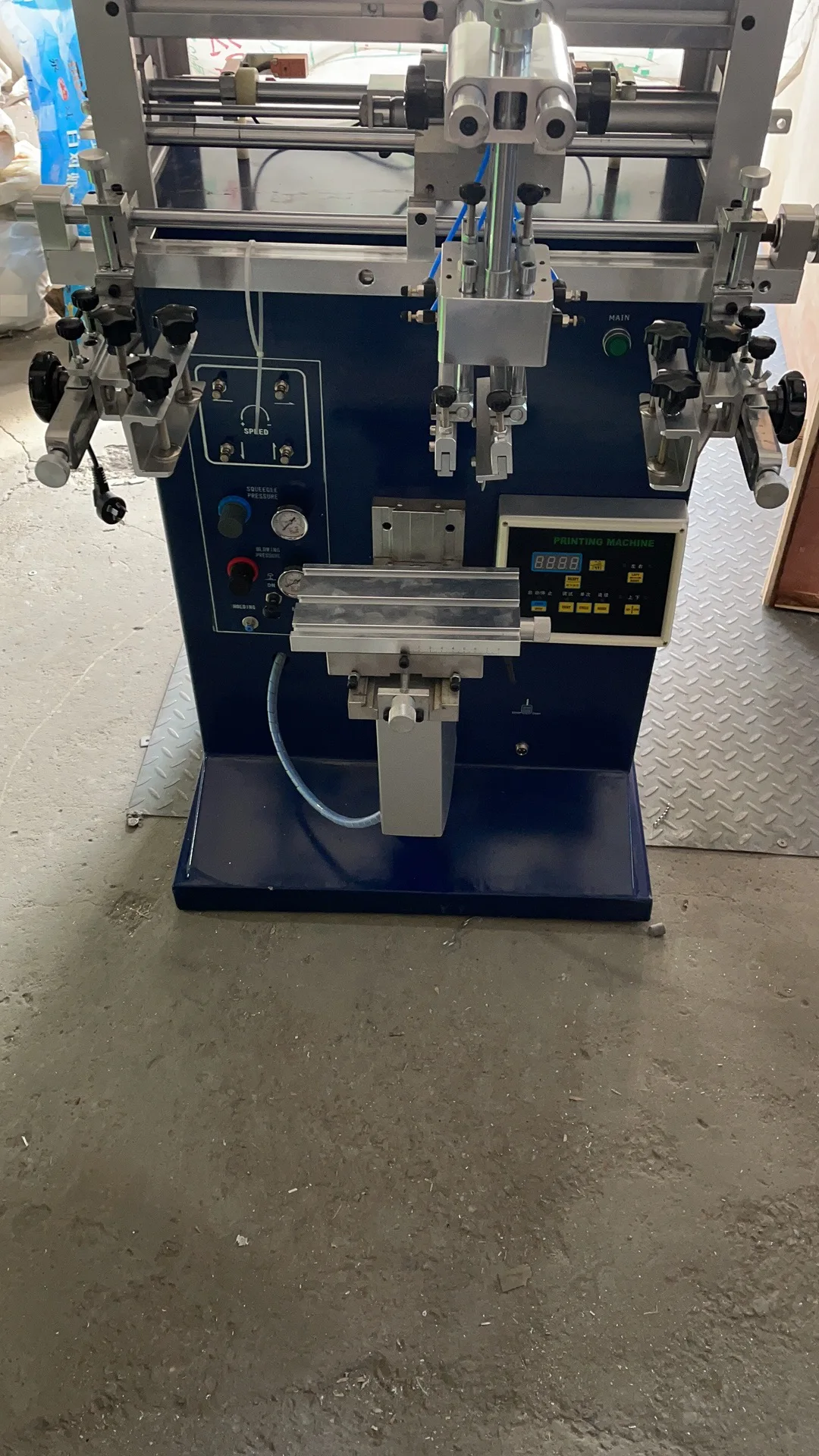 Flat Screen Printing Machine Mini Small Size Desk Top Print Silk Screen Printer For small items YLS-250M