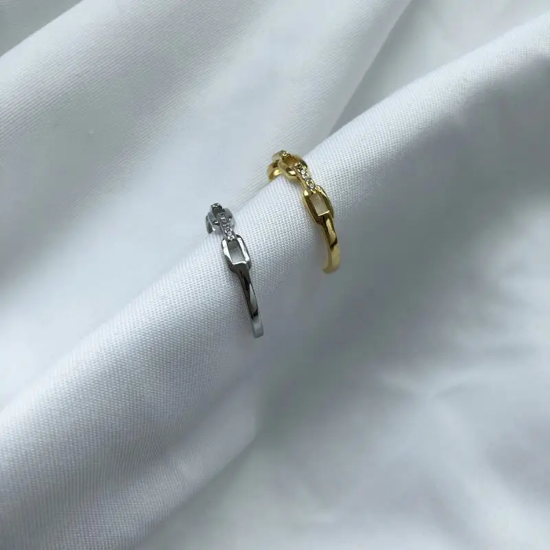 Dylam 925 2021 latest silver rings sterling ring kgh gold square no size onix wedding zirconia solid stack animal set women ring