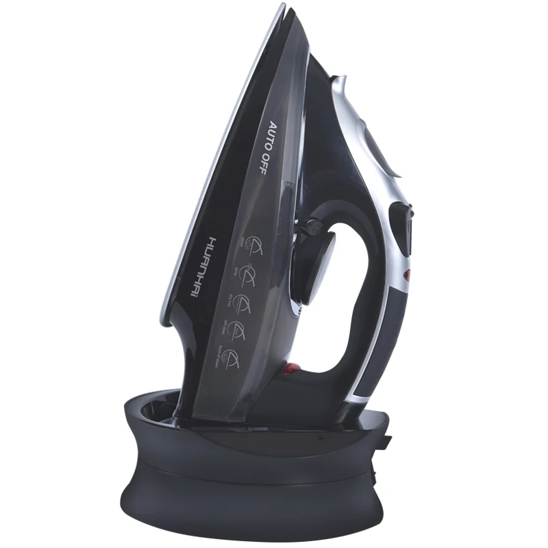 2022 new design cordless cord retractable manual steamer household portable station steam iron spray self clean steam press iron