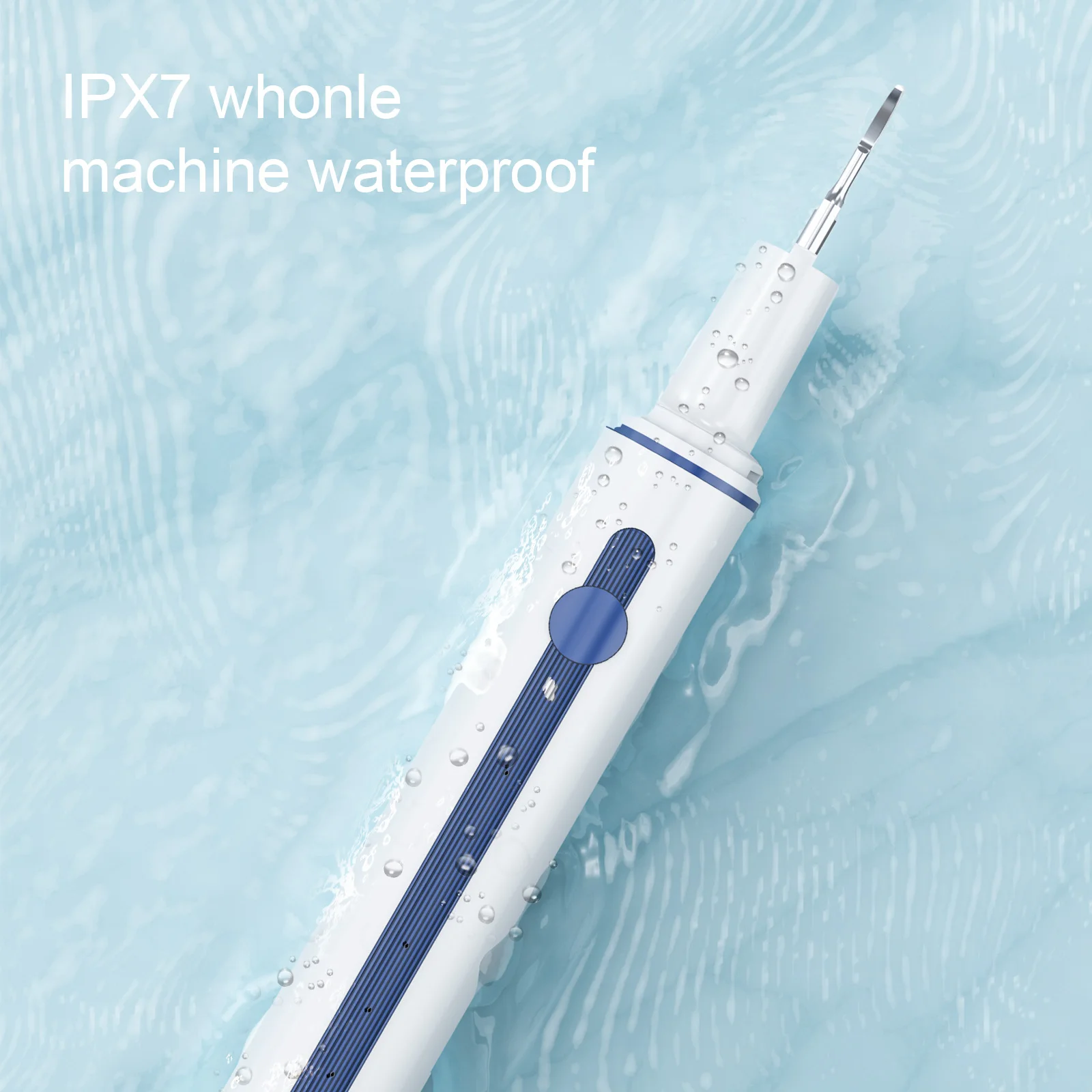 Custom Logo Sonic Tooth Cleaner Electric Dental Scaler Calculus Remover Plaque Tartar Removal Teeth Cleaning Tool