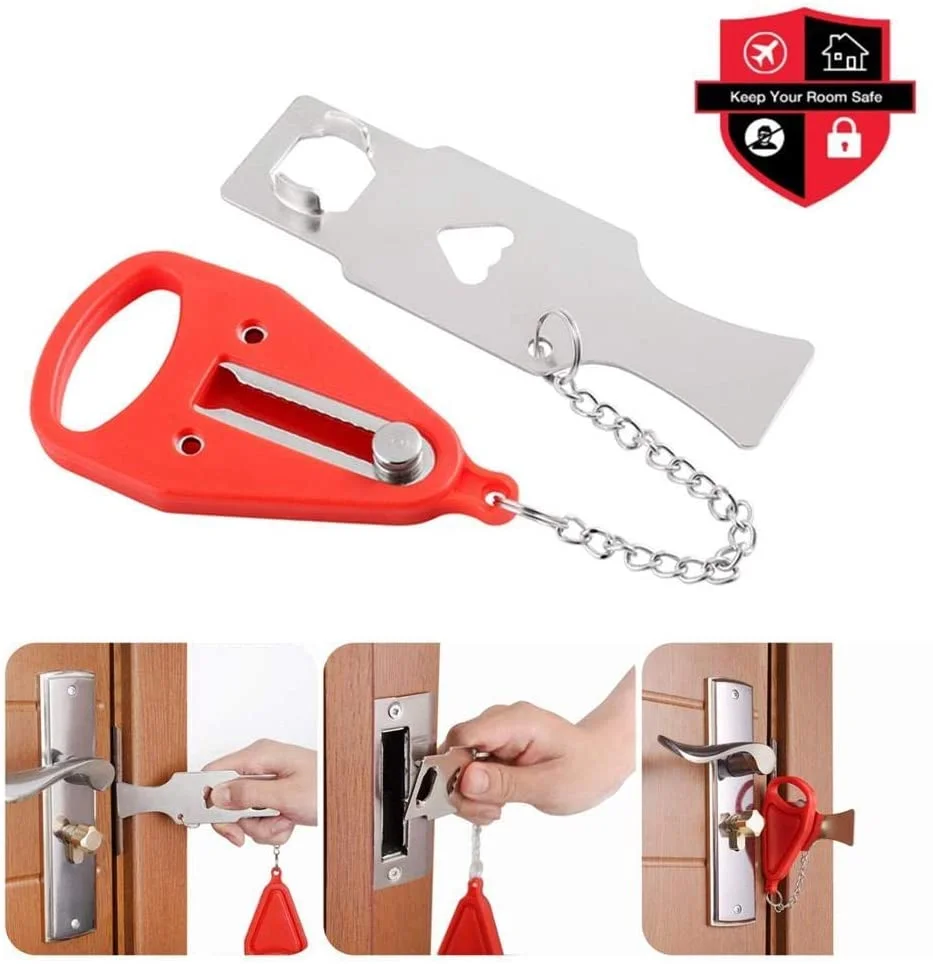 Новый портативный защитный дверной замок, защита для путешествий, замок для самостоятельной конфиденциальности в отеле, школе, замок для дома