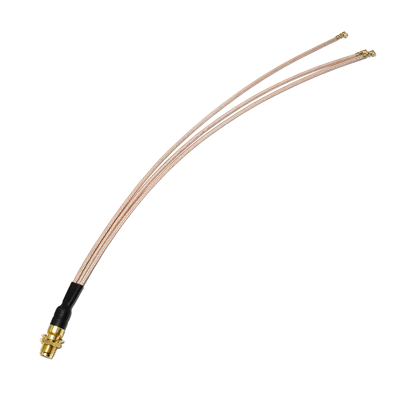 OEM RF coaxial cable assembly SMA F male female to UFL MCX connector splitter low loss RF coaxial cable assemblies