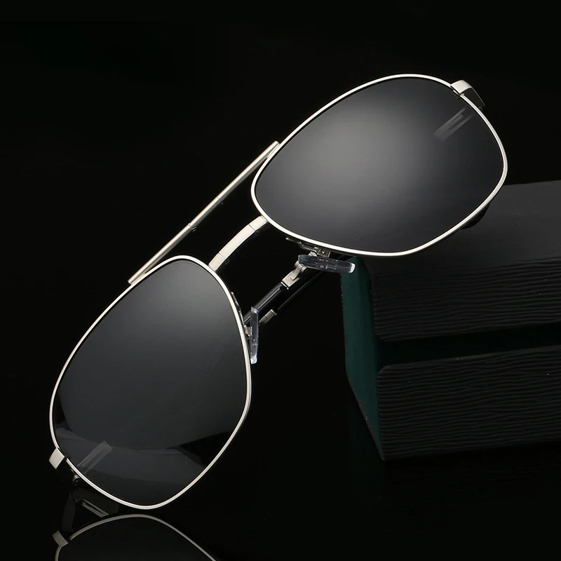 sports LEK high quality mens polarized ip plating metal aviation fashion folding sunglasses for driving